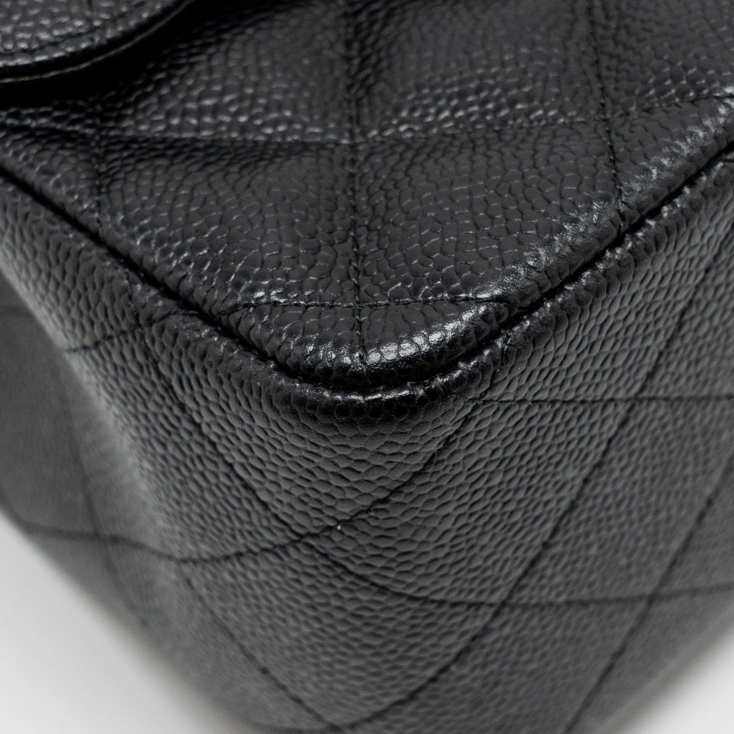Chanel Jumbo Classic double flap bag caviar black GHW