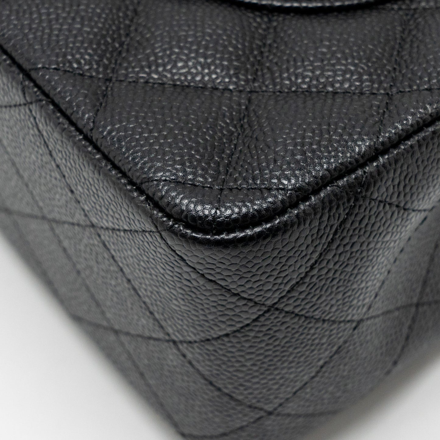 Chanel Jumbo Classic double flap bag caviar black GHW