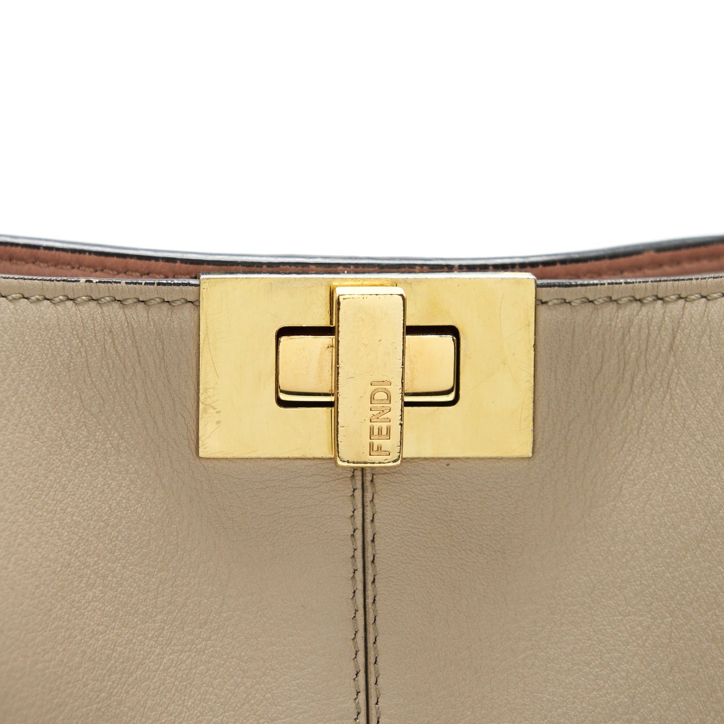 Fendi Peekaboo Iconic Essentially Beige GHW