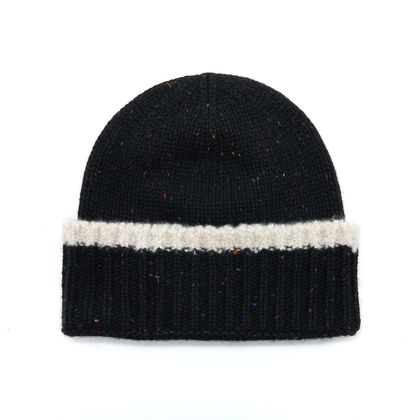 Chanel Beanie Hat Cashmere Black/White