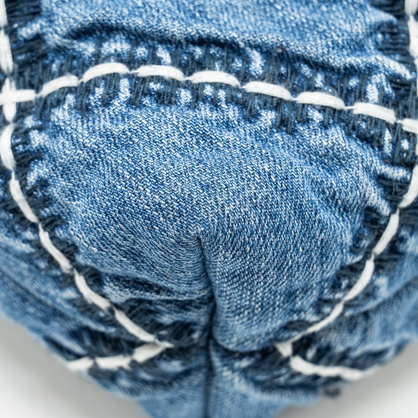Chanel Small 22 Bag Denim Blue/White SHW (Microchip)