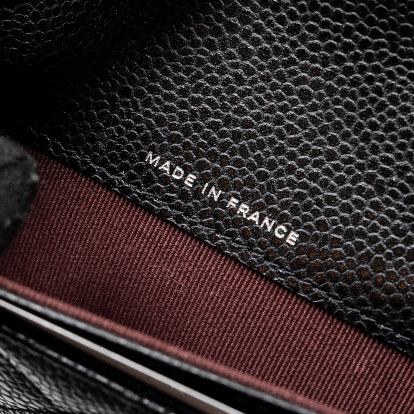 Chanel Classic flap card holder caviar black SHW (microchip)