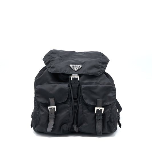 Prada Re-Nylon Backpack Black SHW
