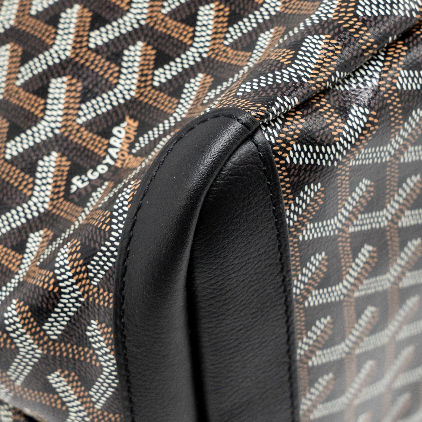 Goyard Artois MM Handbag Goyardine Canvas/Calfskin Black SHW