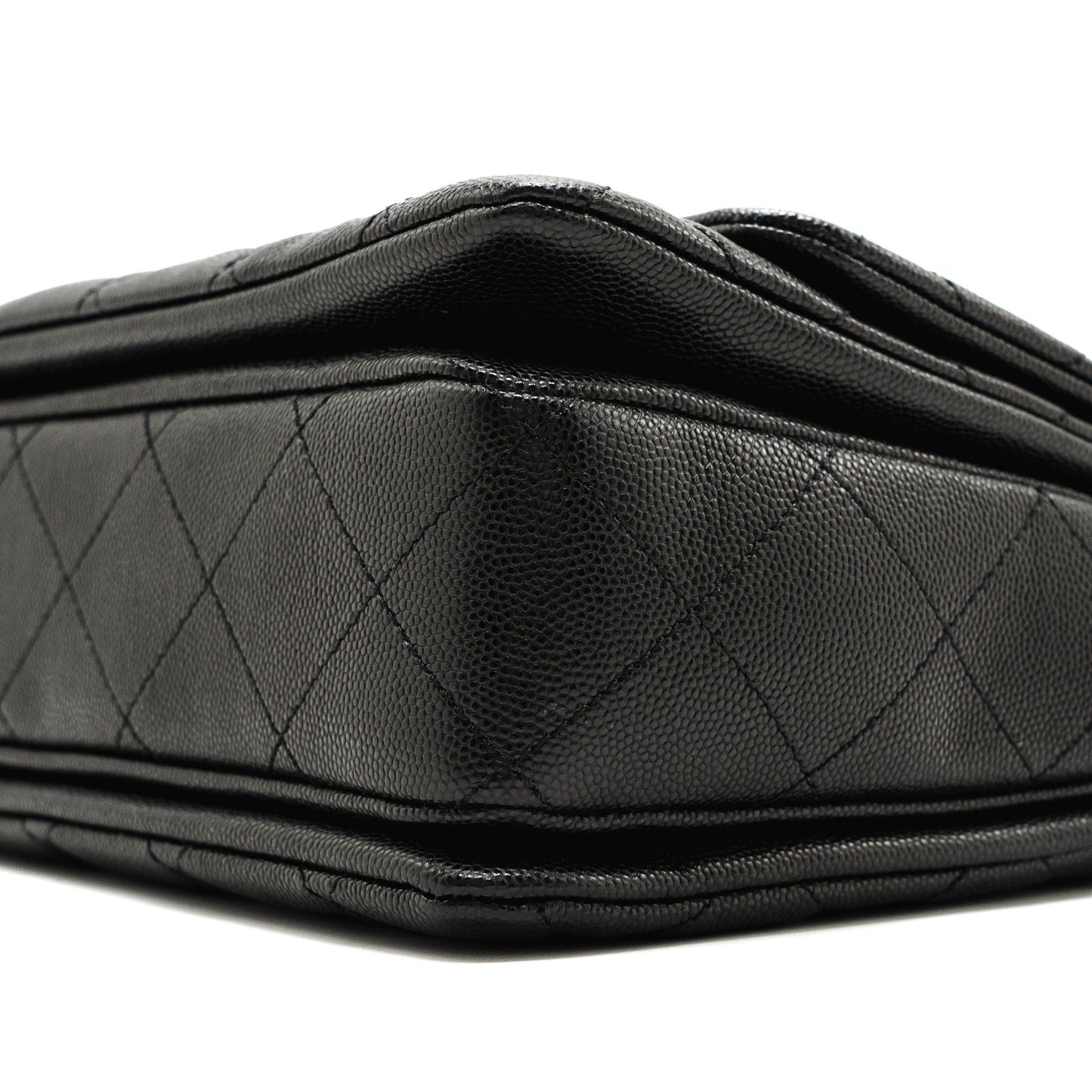 Chanel 22K coco first flap bag caviar black GHW (microchip)
