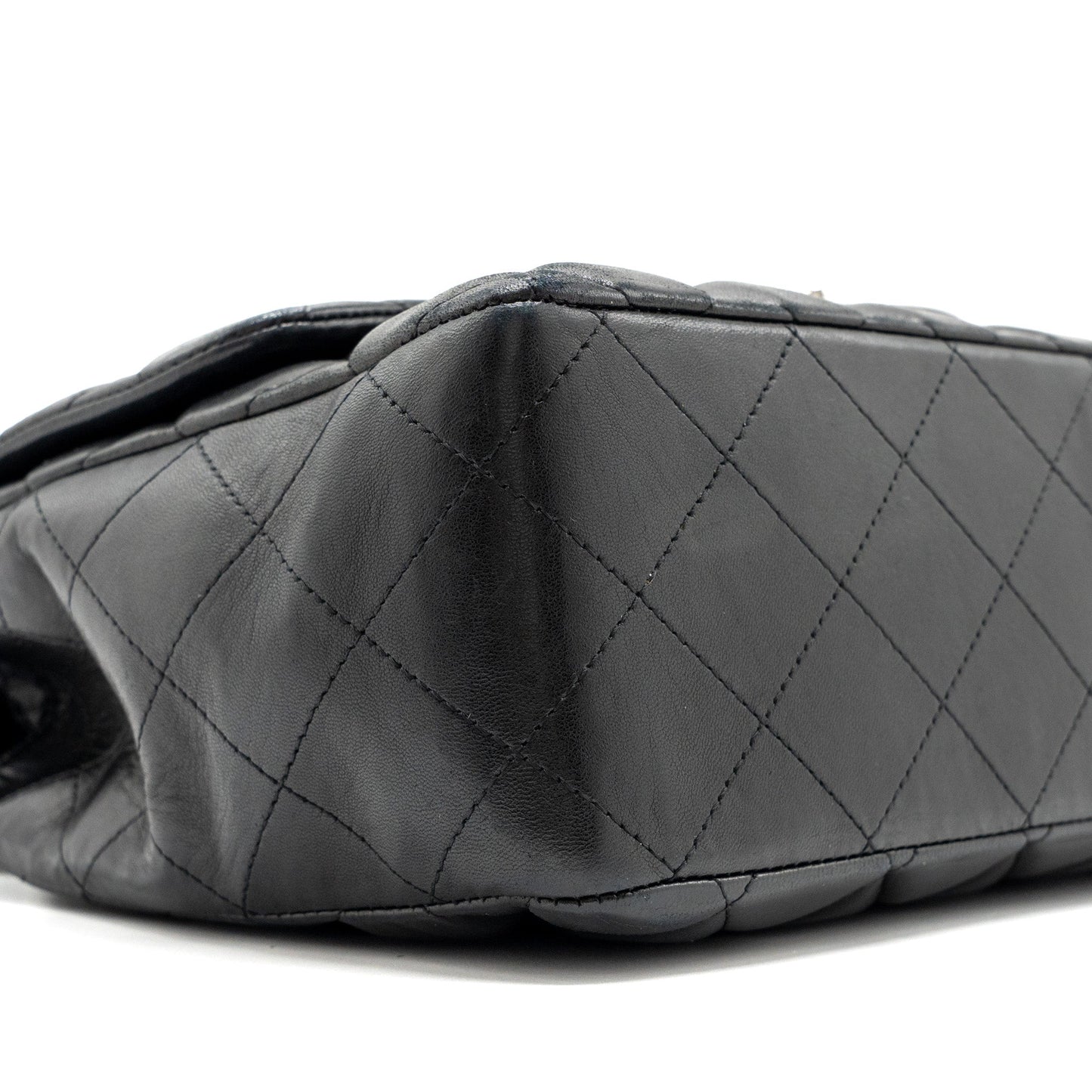 Chanel Classic Jumbo Single Flap Bag Lambskin Black SHW