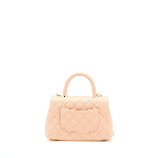 Chanel Small Coco Handle Caviar Light Pink LGHW