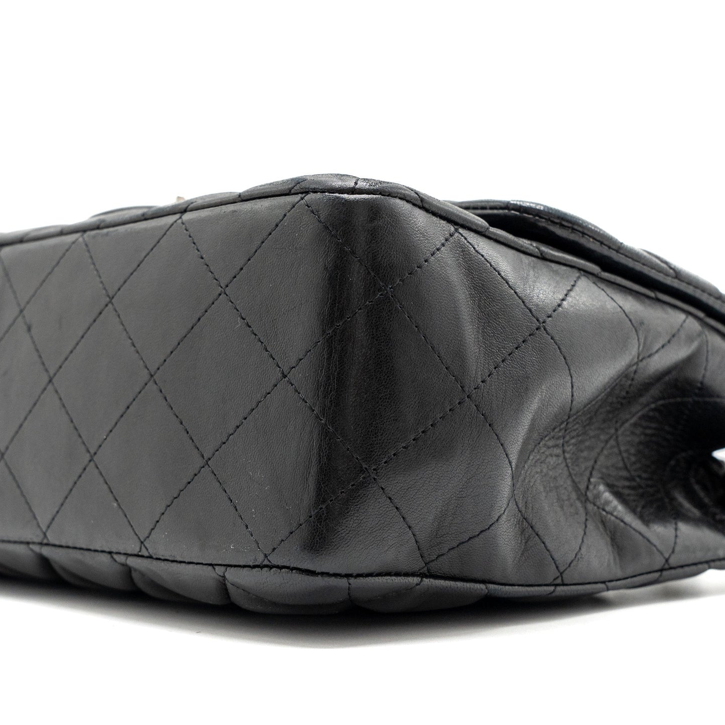 Chanel Classic Jumbo Single Flap Bag Lambskin Black SHW