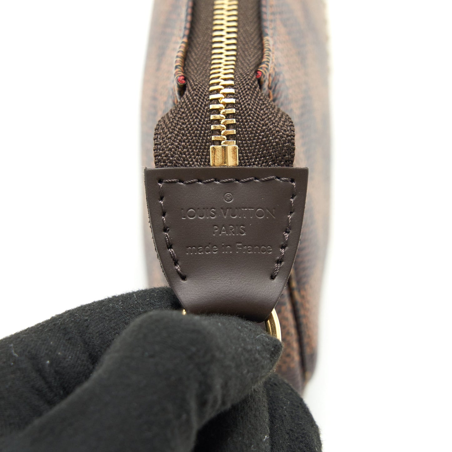 Louis Vuitton mini Pochette accessories Damier ebene