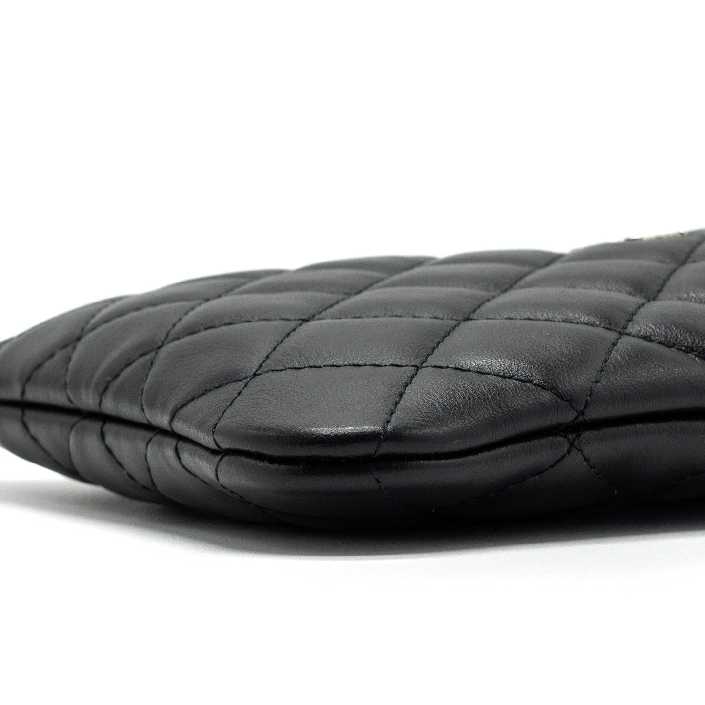 CHANEL SHOULDER BAG LAMBSKIN BLACK SHW