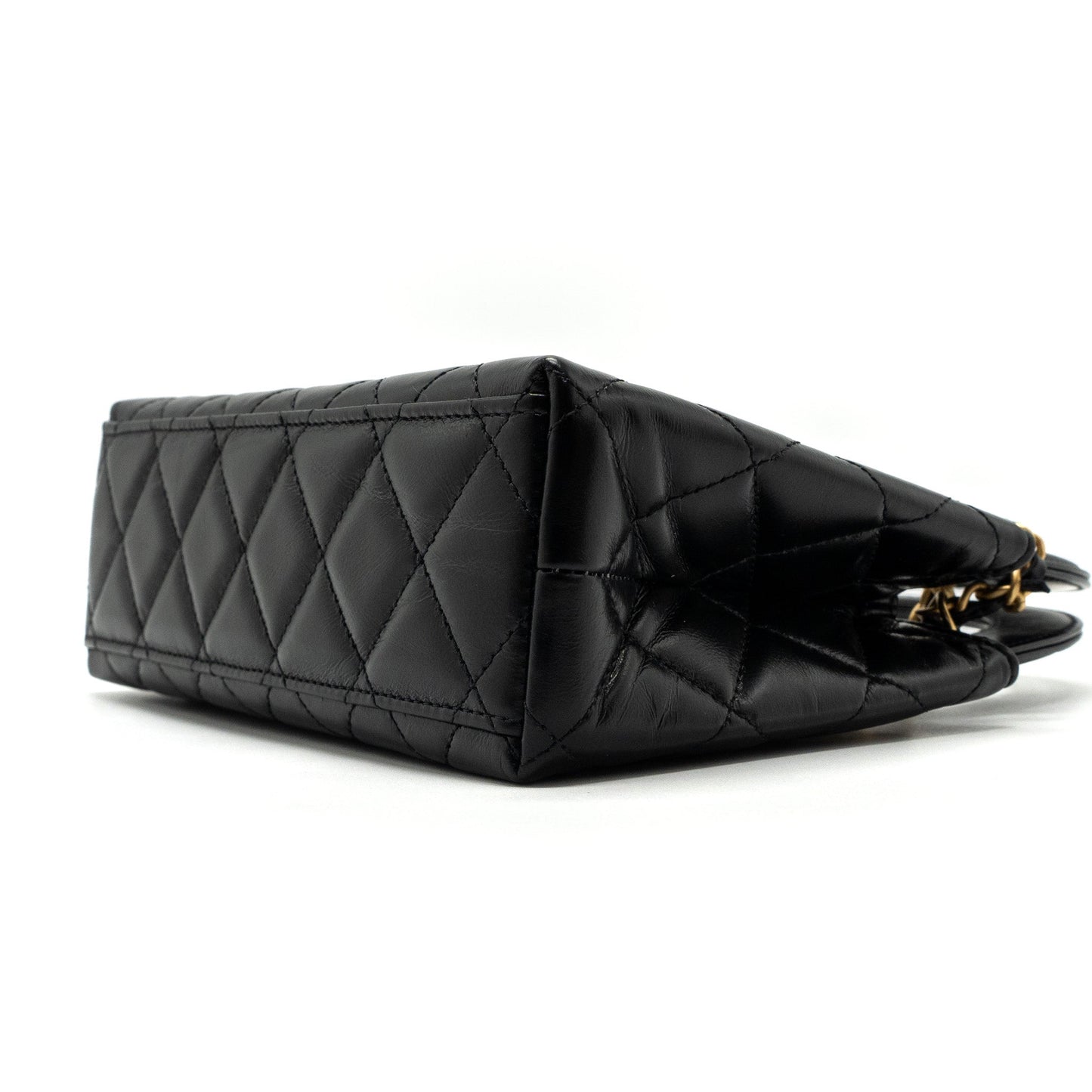 Chanel 23k Mini Shopping Bag Calfskin Black GHW (microchip)