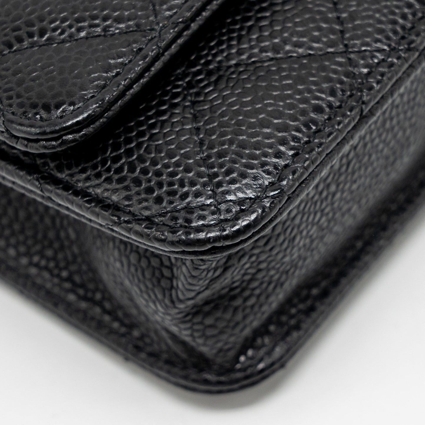 CHANEL Classic Wallet on Chain Caviar Black GHW