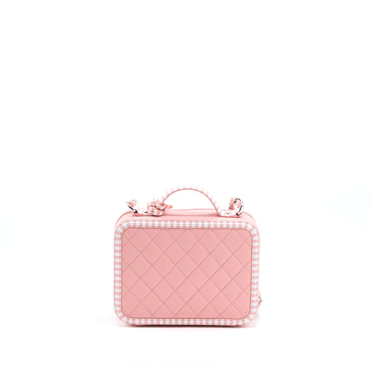 Chanel Medium Filigree Vanity Case Caviar Multicolour Pink SHW
