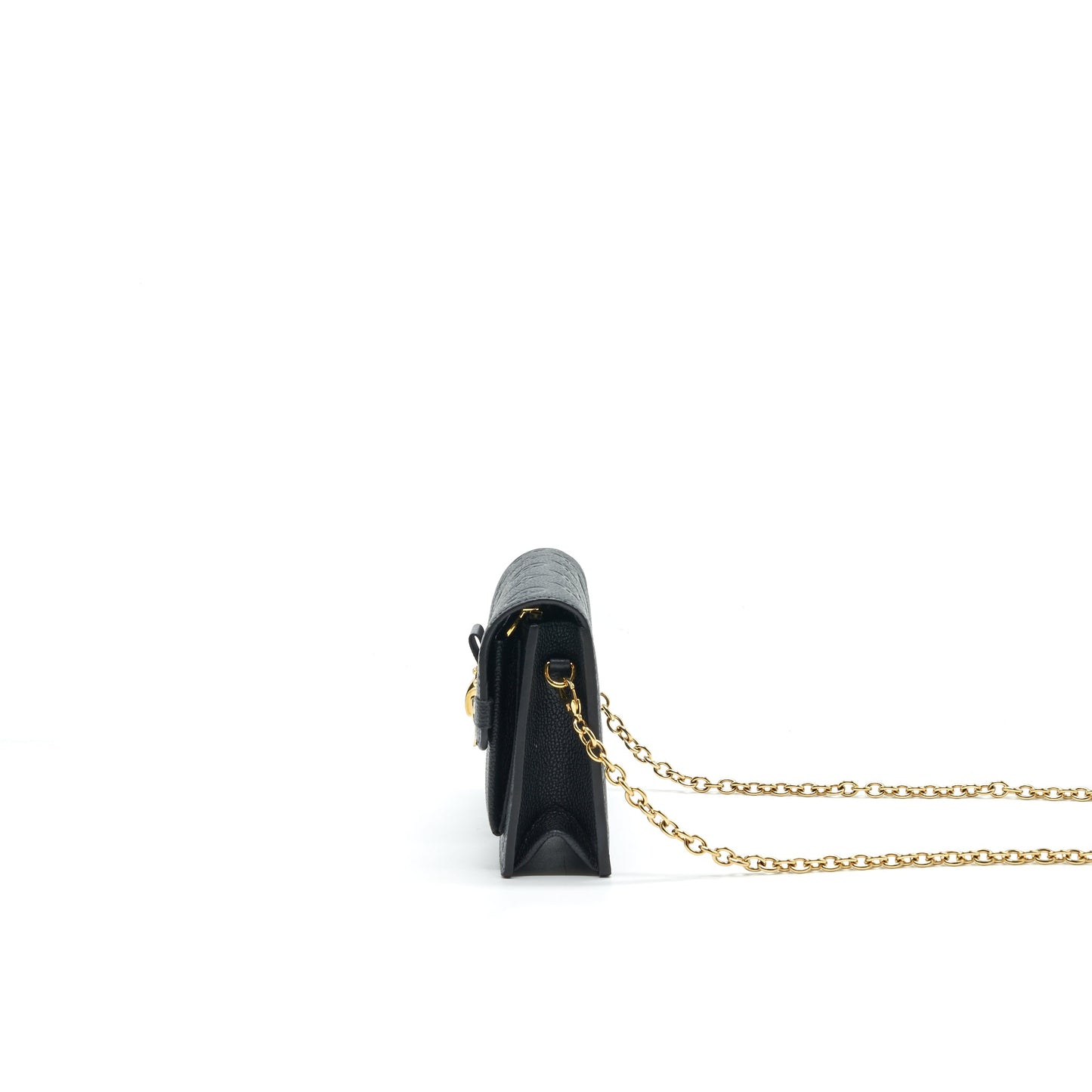 LOUIS VUITTON VAVIN CHAIN WALLET BLACK