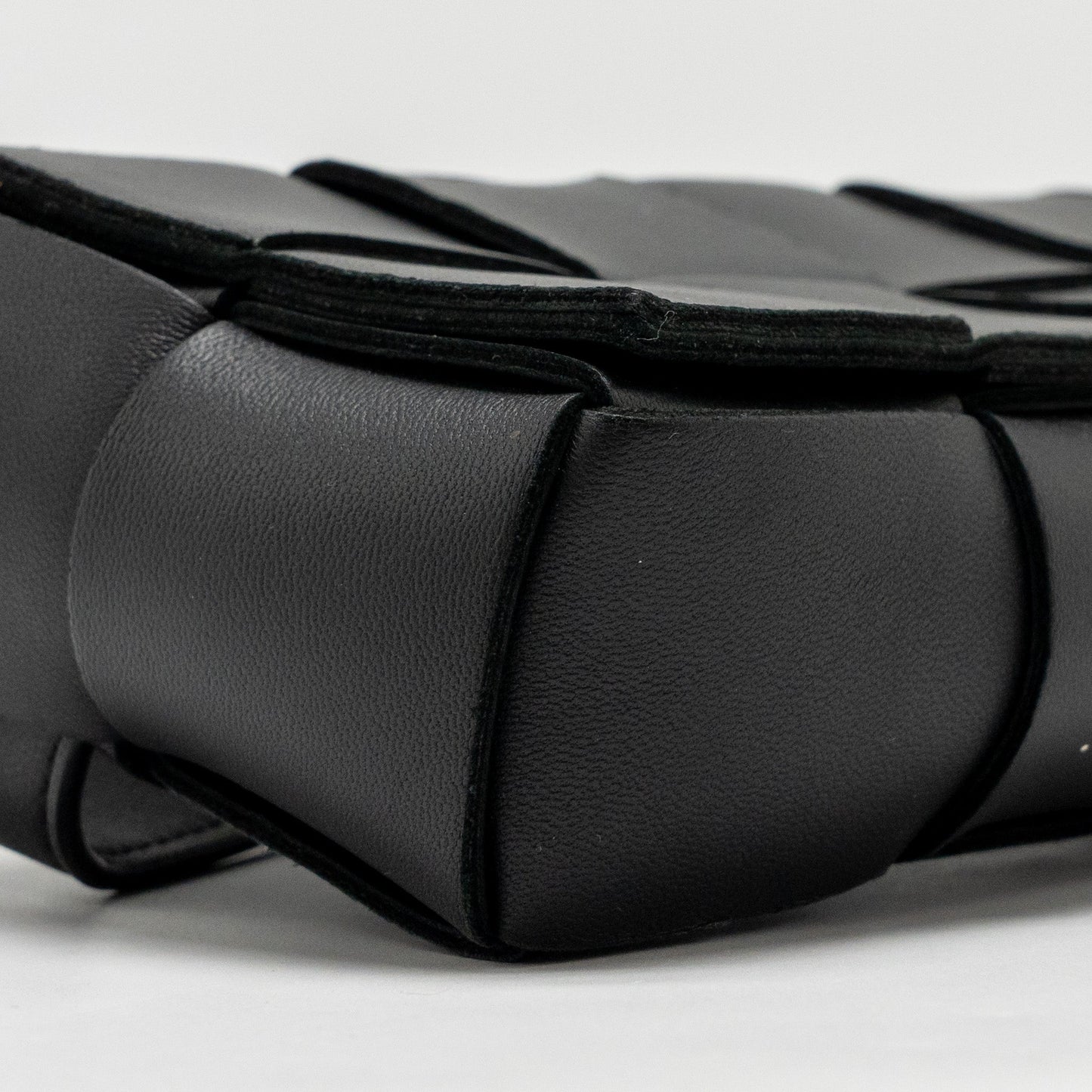 Bottega Veneta Cassette Belt Bag Calfskin Black GHW