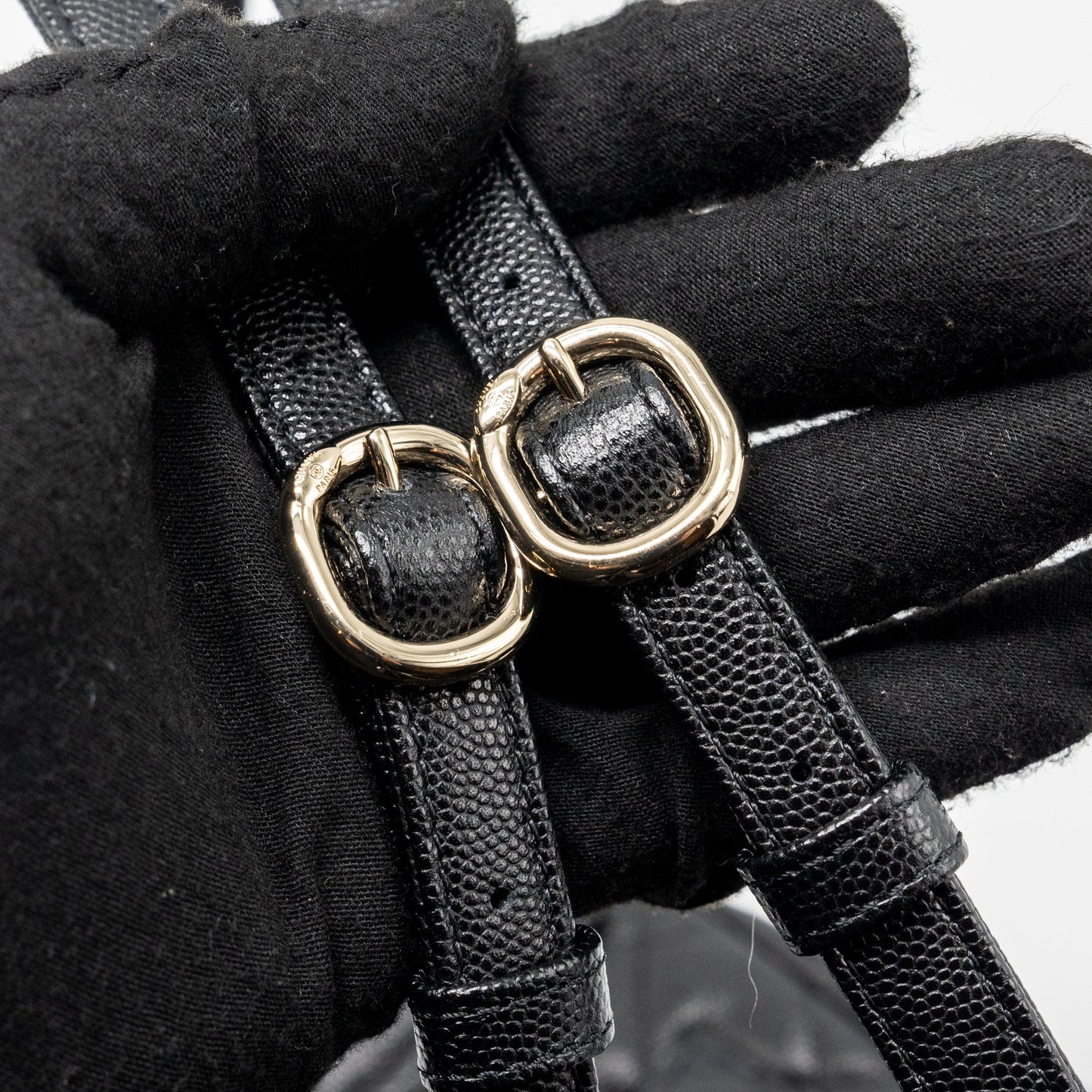 Chanel 23s mini Backpack Caviar Black LGHW (Microchip)