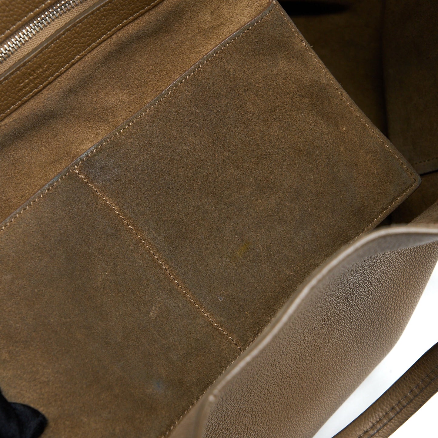 Celine Small Cabas Phantom Calfskin Taupe SHW
