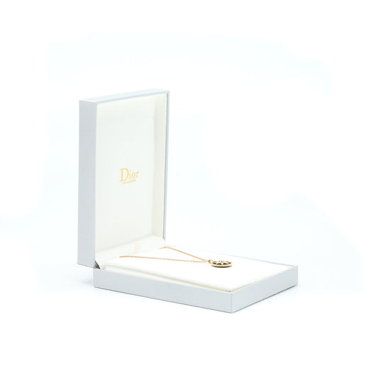 Dior Large Rose Des Vents Medallion Rose Gold With Diamond And Onyx