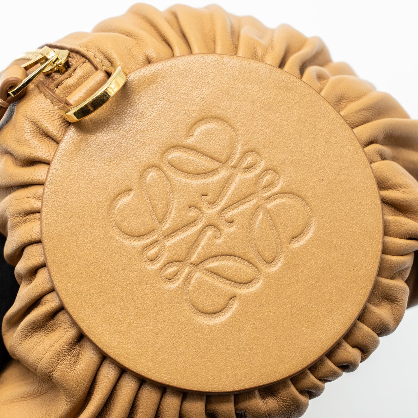 Loewe Bracelet Pouch Nappa Lambskin Beige GHW