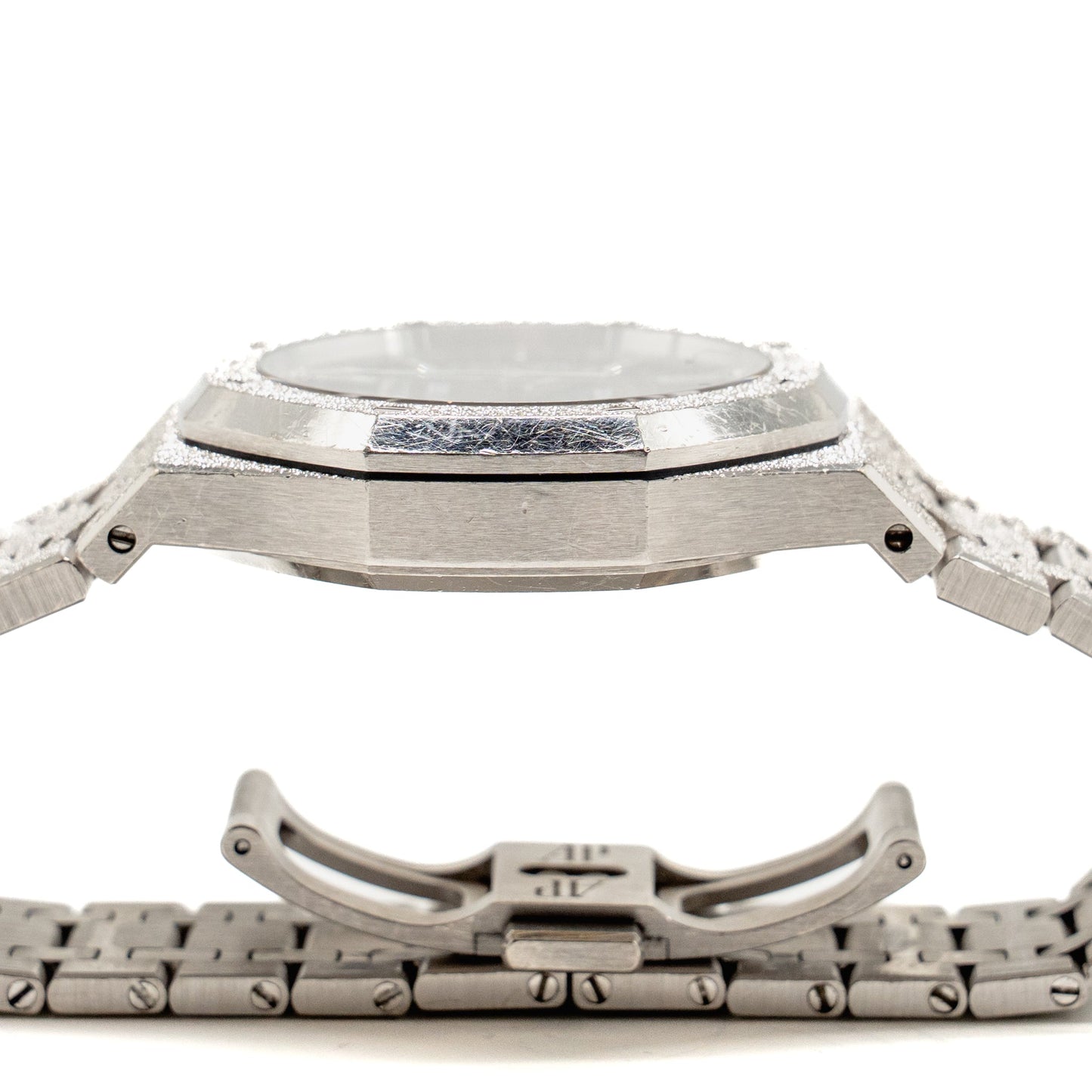 Audemars Piguet Royal Oak 37mm Frosted White Gold, Black Dial, Model: 15454BC.GG.1259BC.03