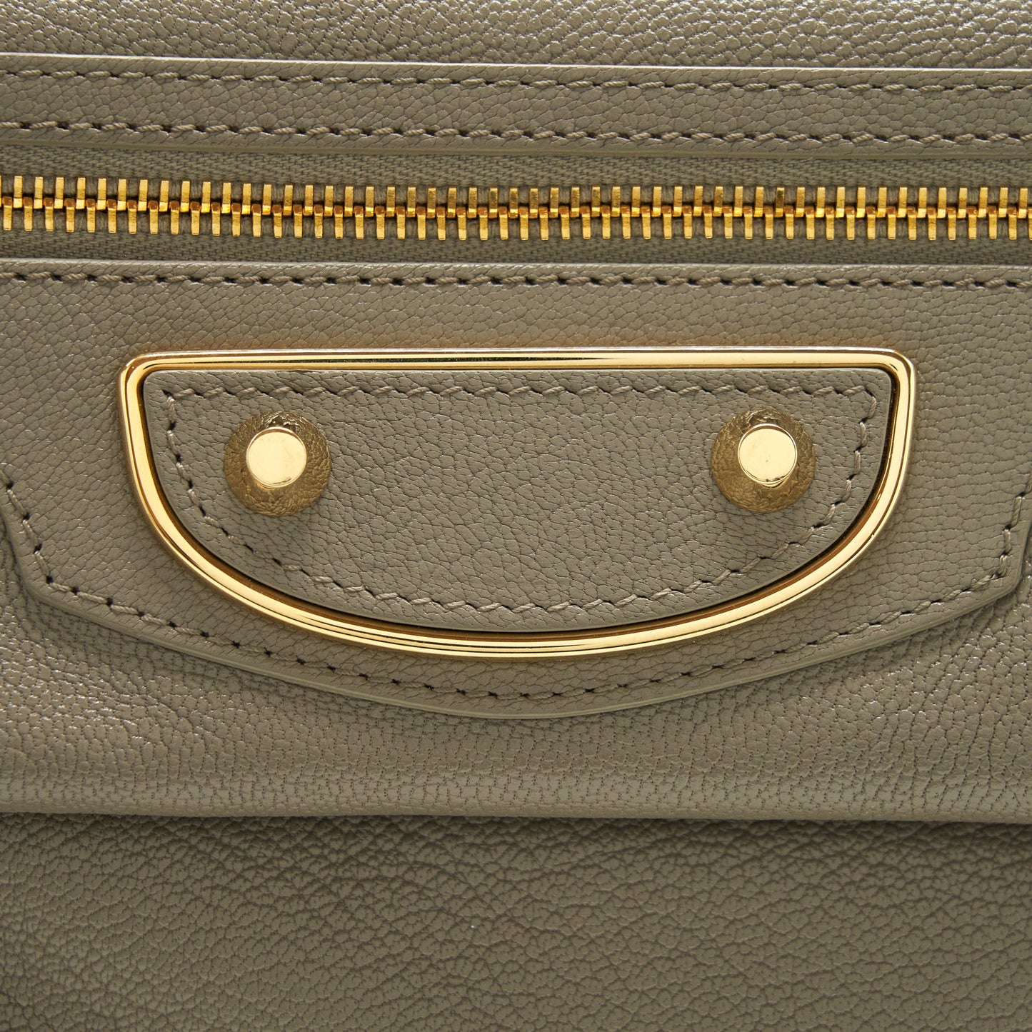Balenciaga city Fold Clutch/ Shoulder Bag grey GHW