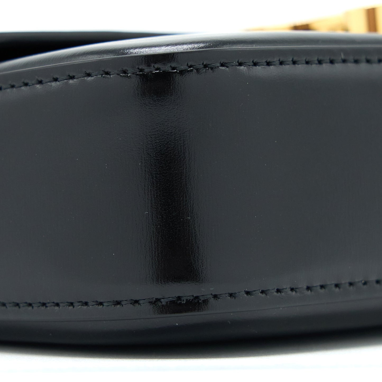 Celine Triomphe Shoulder Bag Calfskin Black GHW