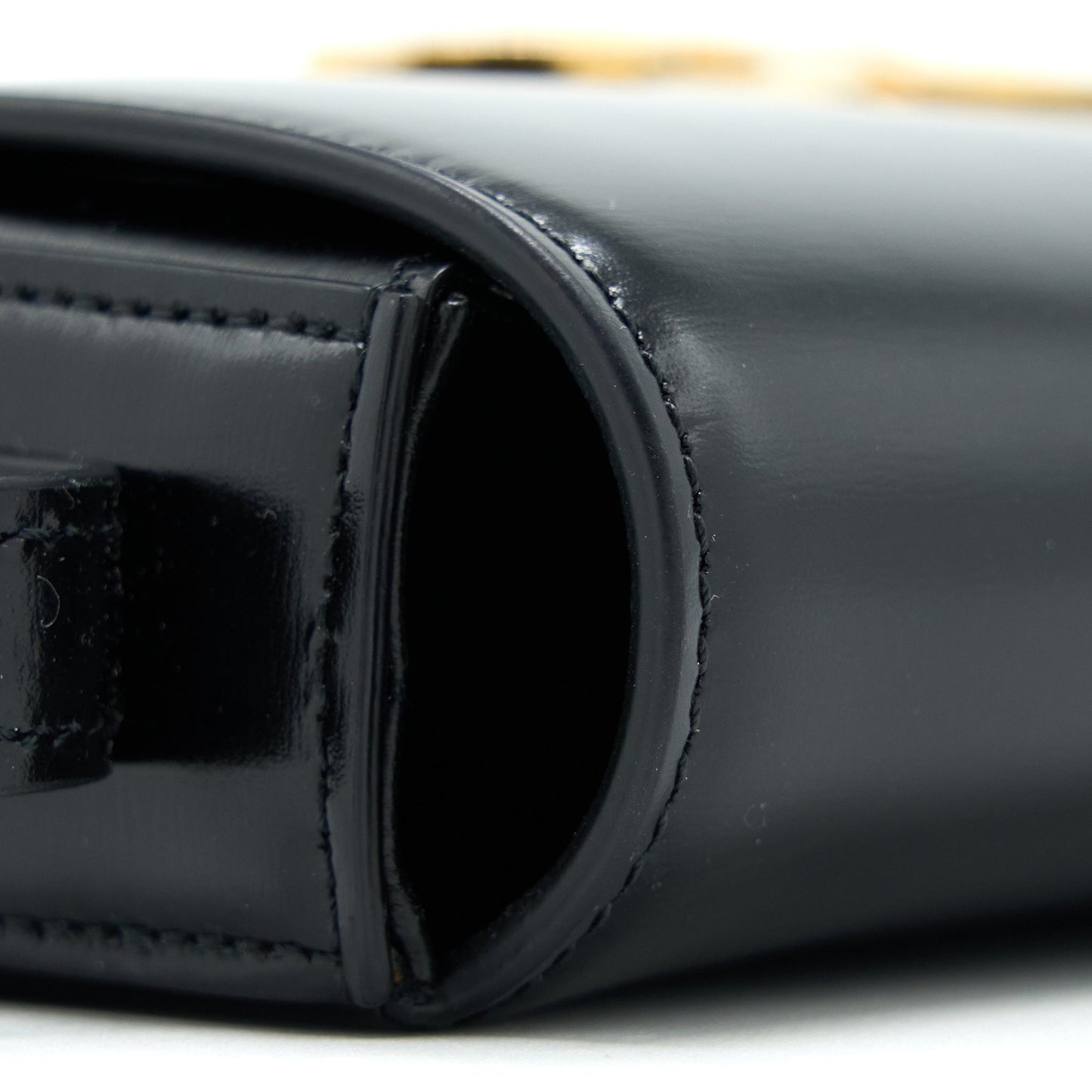 Celine Triomphe Shoulder Bag Calfskin Black GHW