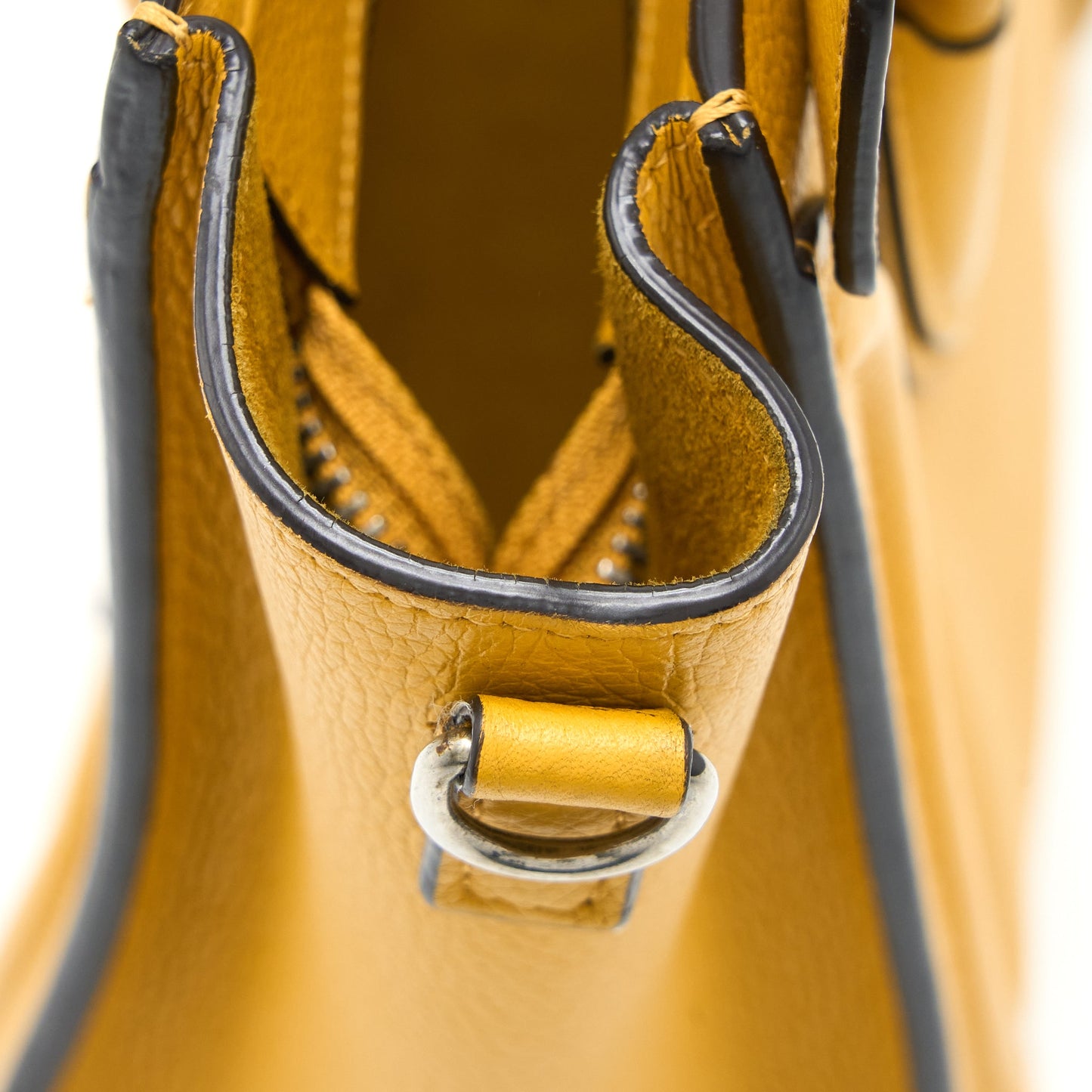 Celine Nano Luggage Bag Calfskin Yellow SHW