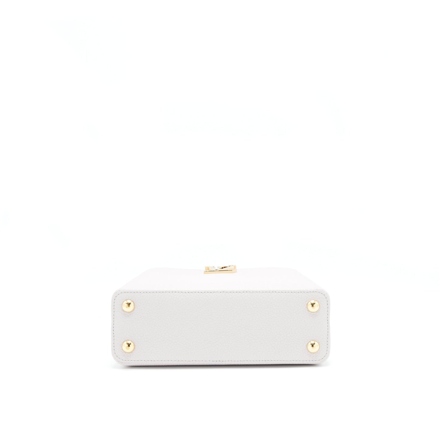 Louis Vuitton Capucines BB Brume Grey Gold Harware with Abalone-Shell