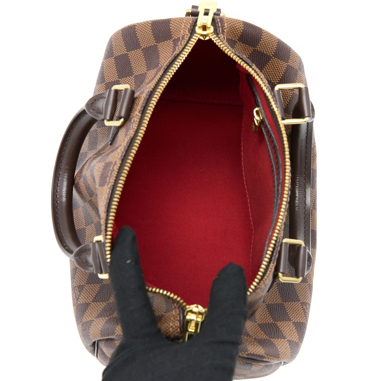 Louis Vuitton Speedy Bandouliere 25 Damier Ebene Canvas GHW
