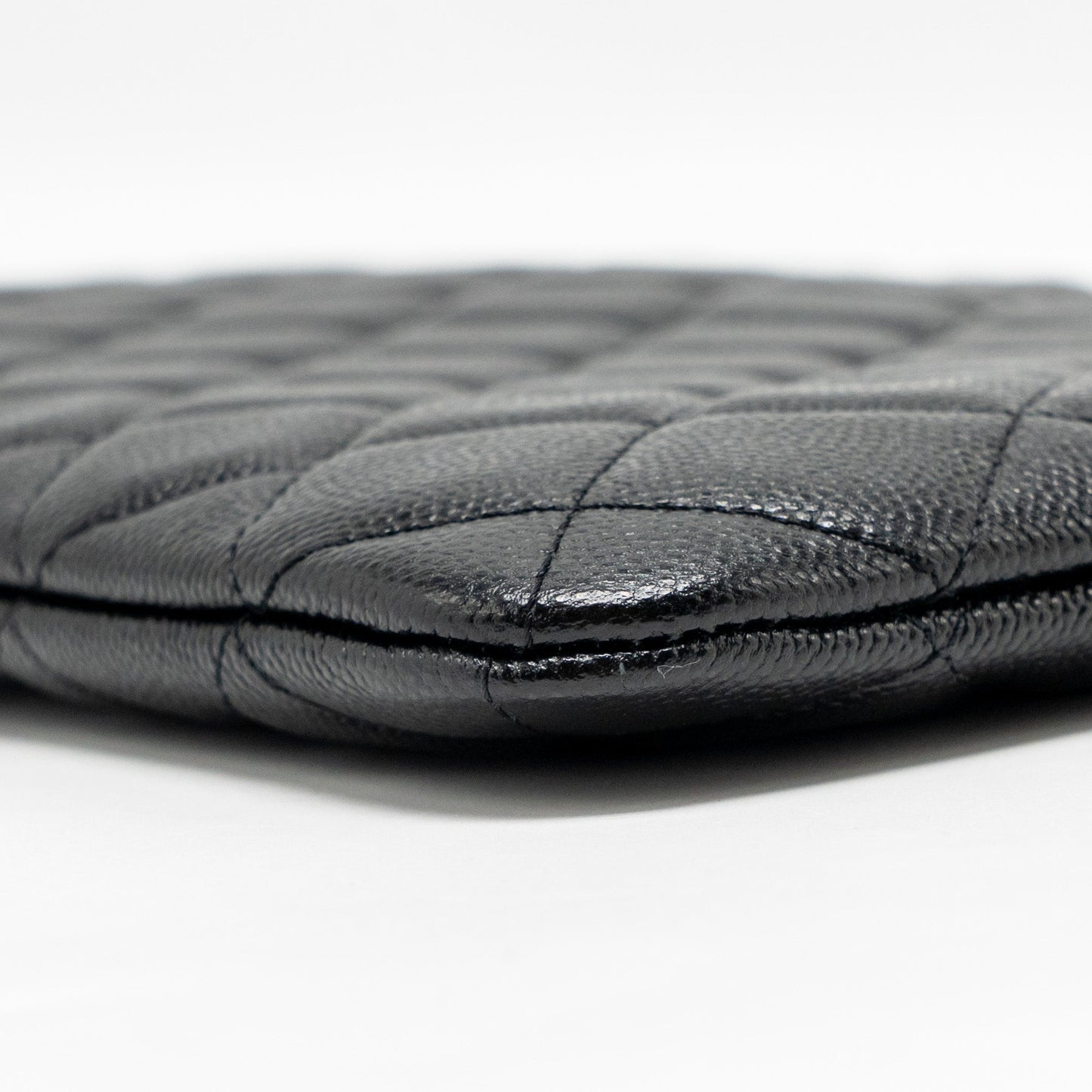 Chanel O Case Clutch caviar black GHW