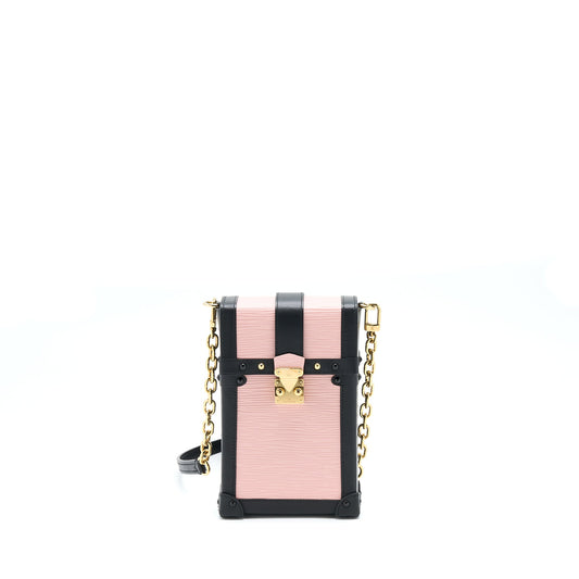 Louis Vuitton Vertical Trunk Pochette Epi Pink GHW
