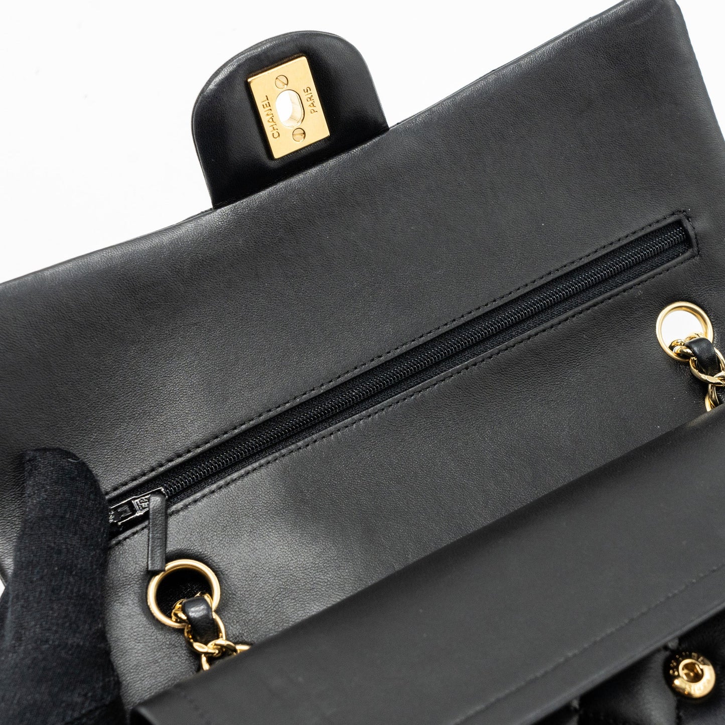 Chanel Medium Classic Flap Bag Lambskin Black GHW