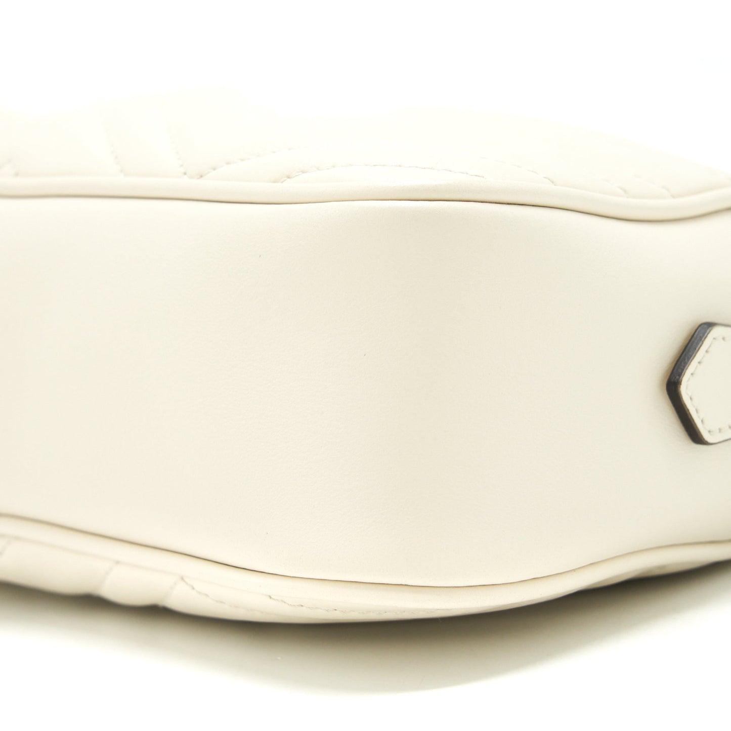 Gucci Marmont Camera Bag White GHW