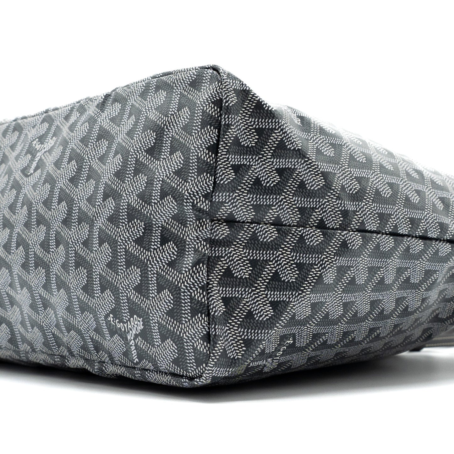 Goyard Saint Louis PM Tote Bag Goyardine Canvas Grey SHW
