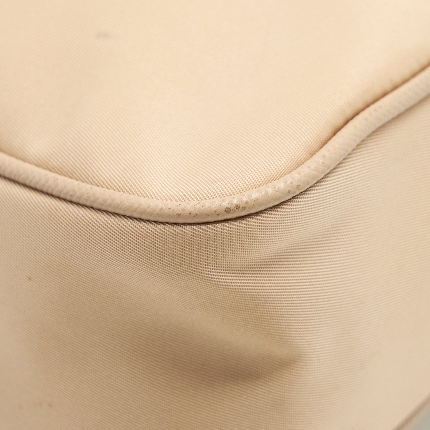 Prada 2005 Re-edition Nylon Bag Light Beige
