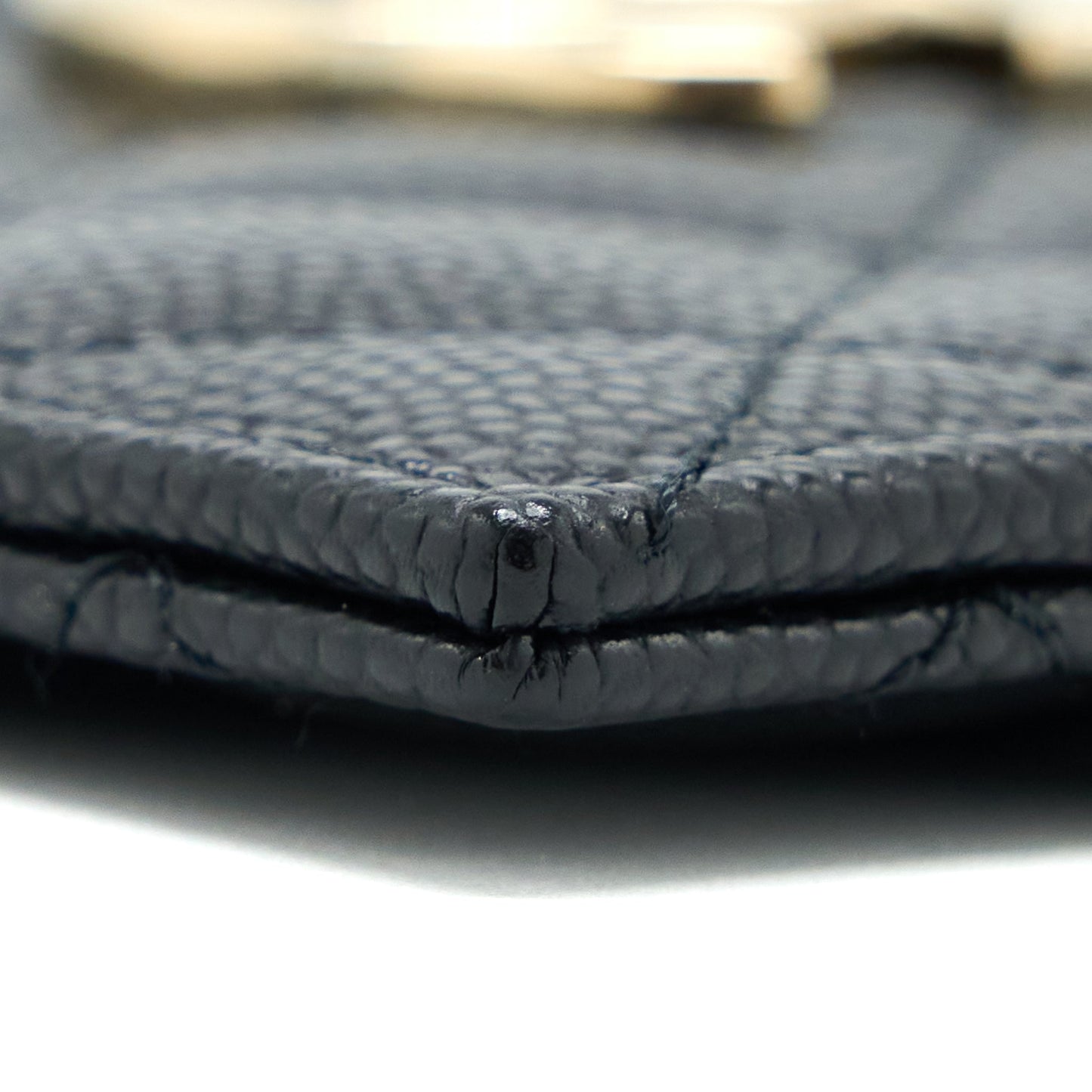 Chanel 23C Zipper Card Holder Caviar Black LGHW (Microchip)