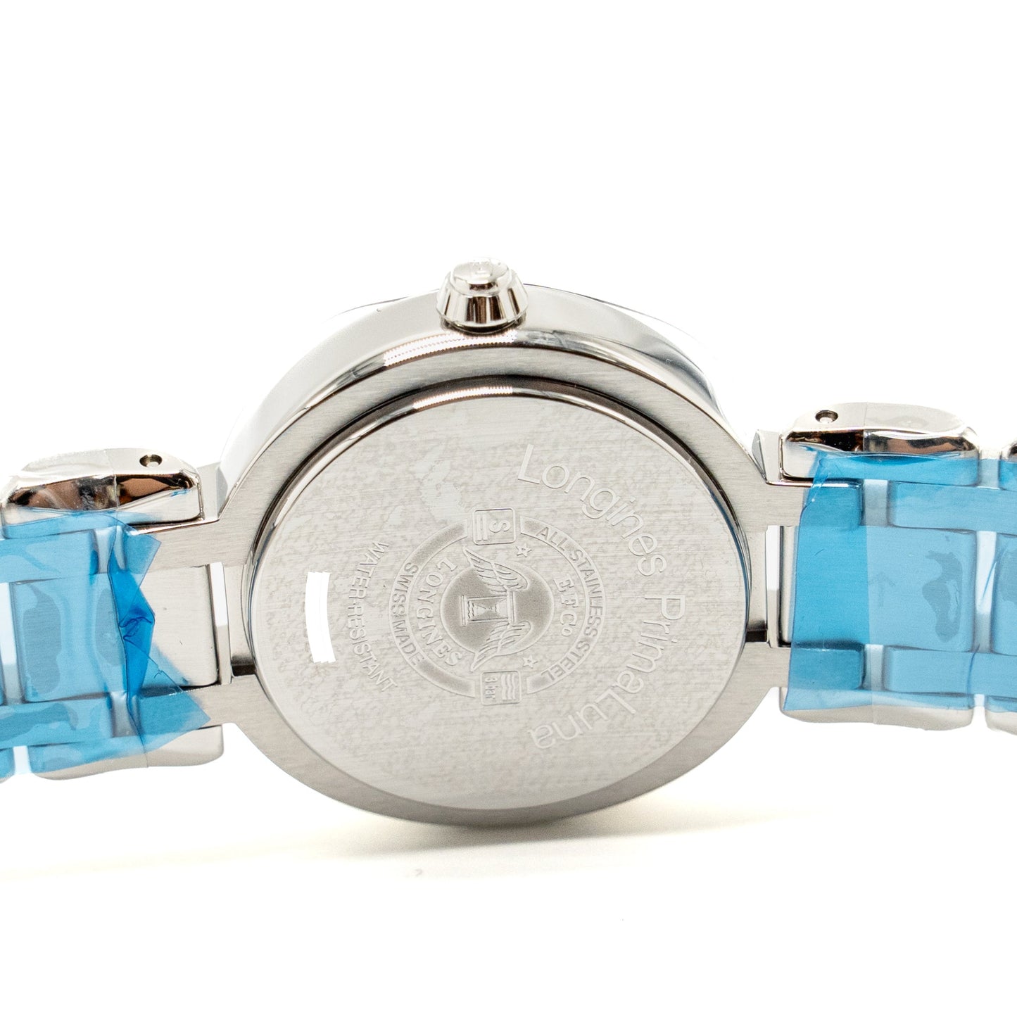 LONGINES 26.5 mm PrimaLuna Ladies Watch Automatic, Stainless Steel, Mother-of-pearl, Diamonds  Model: L8.111.4.87.6