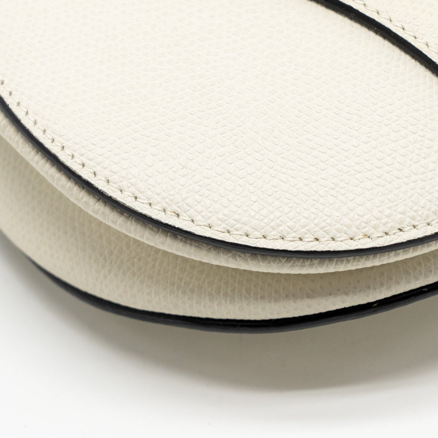 DIOR Medium Saddle Bag Calfskin White GHW
