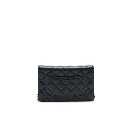 Chanel Classic Wallet on Chain Caviar Black With GHW