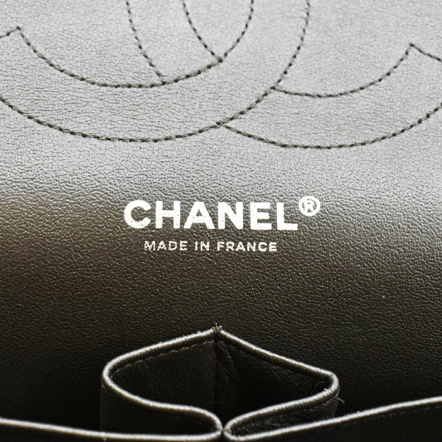 CHANEL Classic Double Flap Medium Quilted Leather Crossbody Tricolor