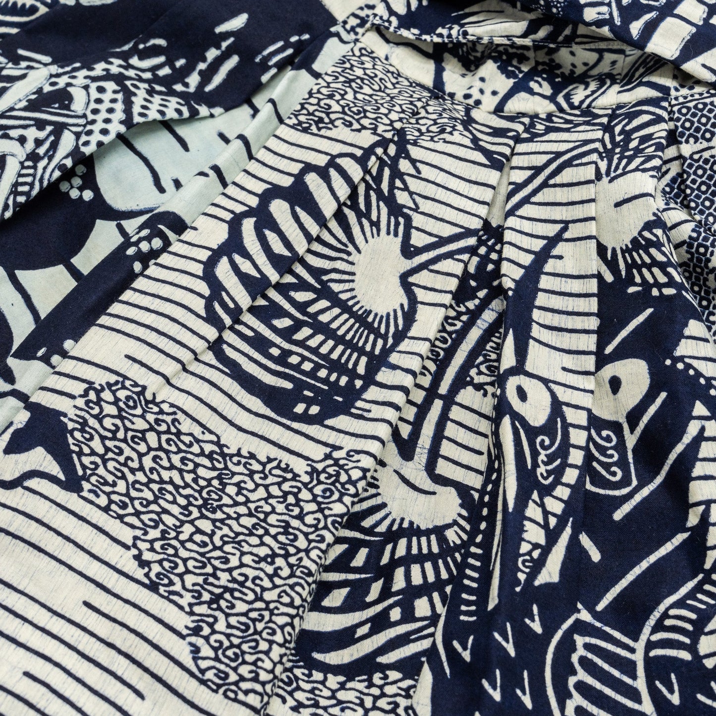 DIOR Size 34 Dress Fantaisie Cotton Navy/White