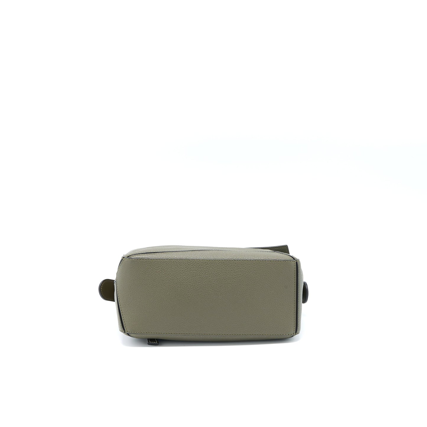 Loewe Small Puzzle Bag Grained Calfskin Dark Khaki Green SHW