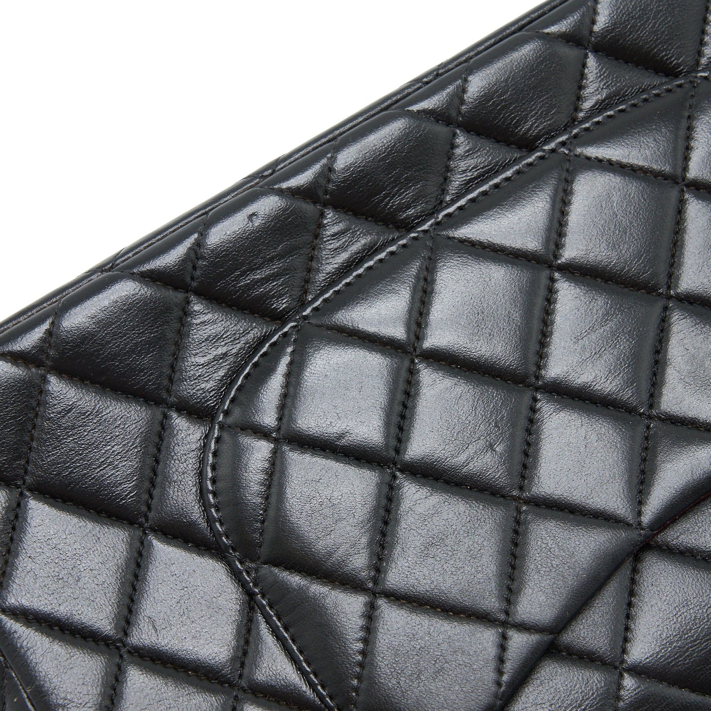 Chanel Vintage 2 in 1 Single Flap Bag Lambskin Black GHW
