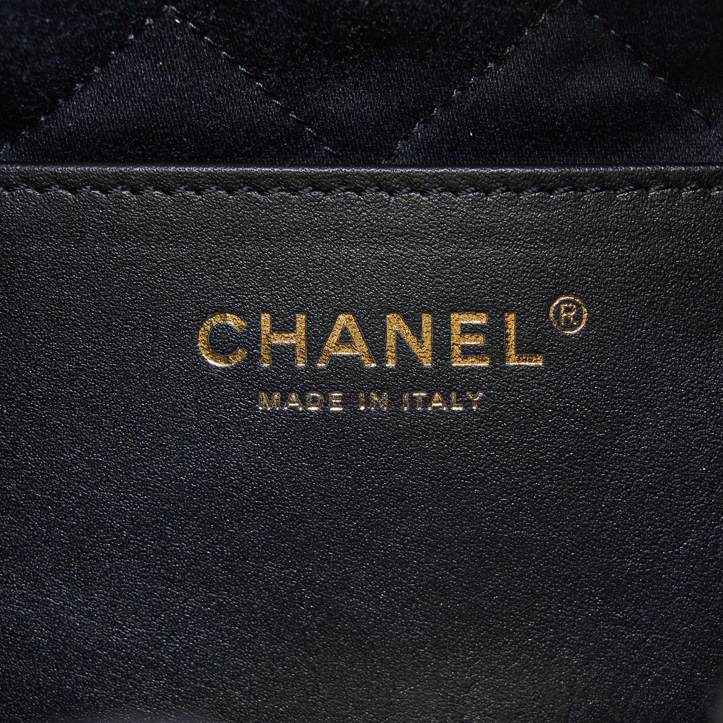 Chanel 23S Mini 22 Bag With Pearl Shiny Calfskin Black Brushed GHW (Microchip)