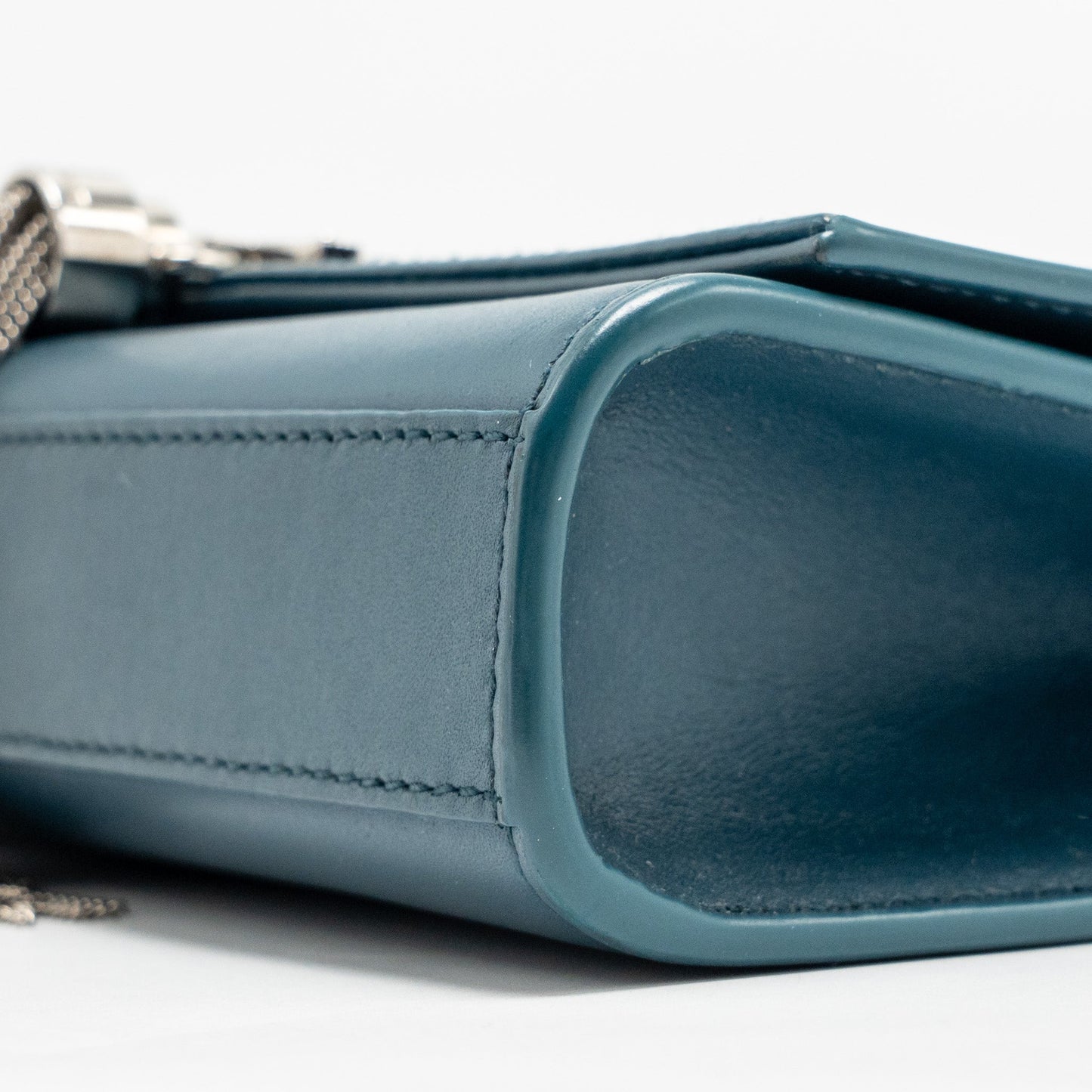 Saint Laurent/YSL Small Kate Bag with Tassel Caflskin Blue SHW