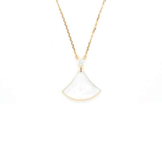 Bvlgari Diva’s Dream Necklace Mother Of Pearl With Diamond Rose Gold