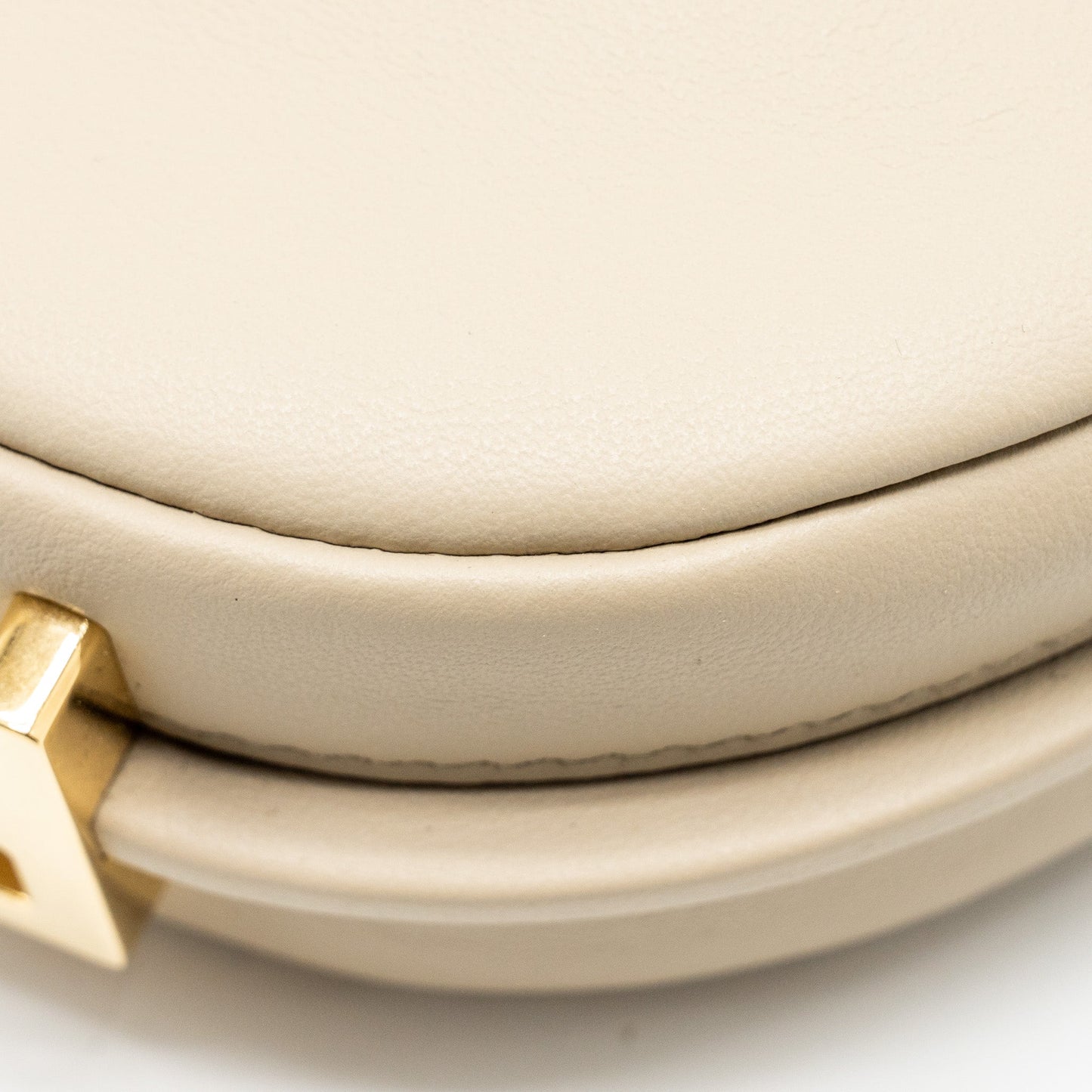 Fendi Nano Fendigraphy Leather Charm Calfskin Beige GHW