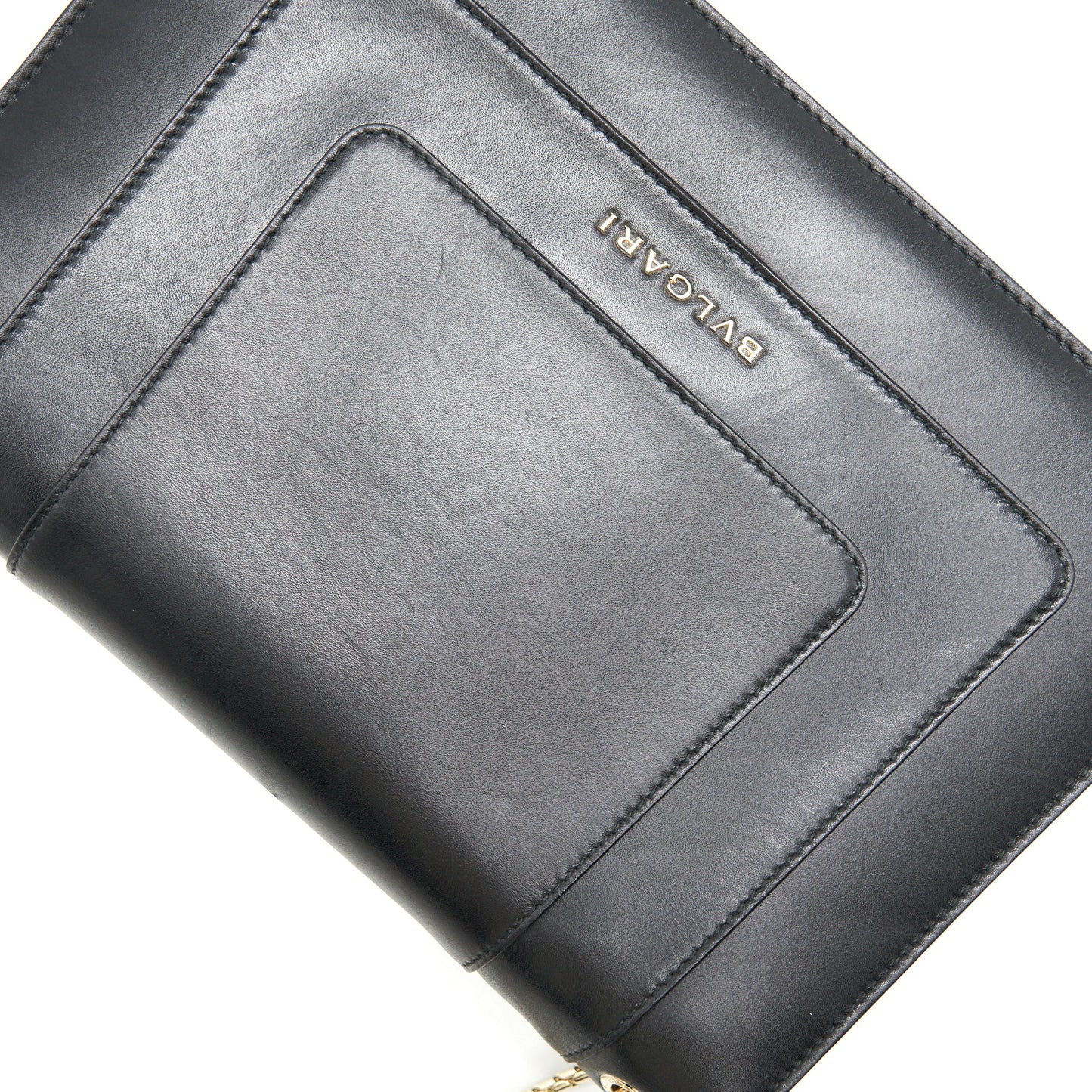 BVLGARI SERPENTI FOREVER SHOULDER BAG IN DARK BEIGE AND BLACK