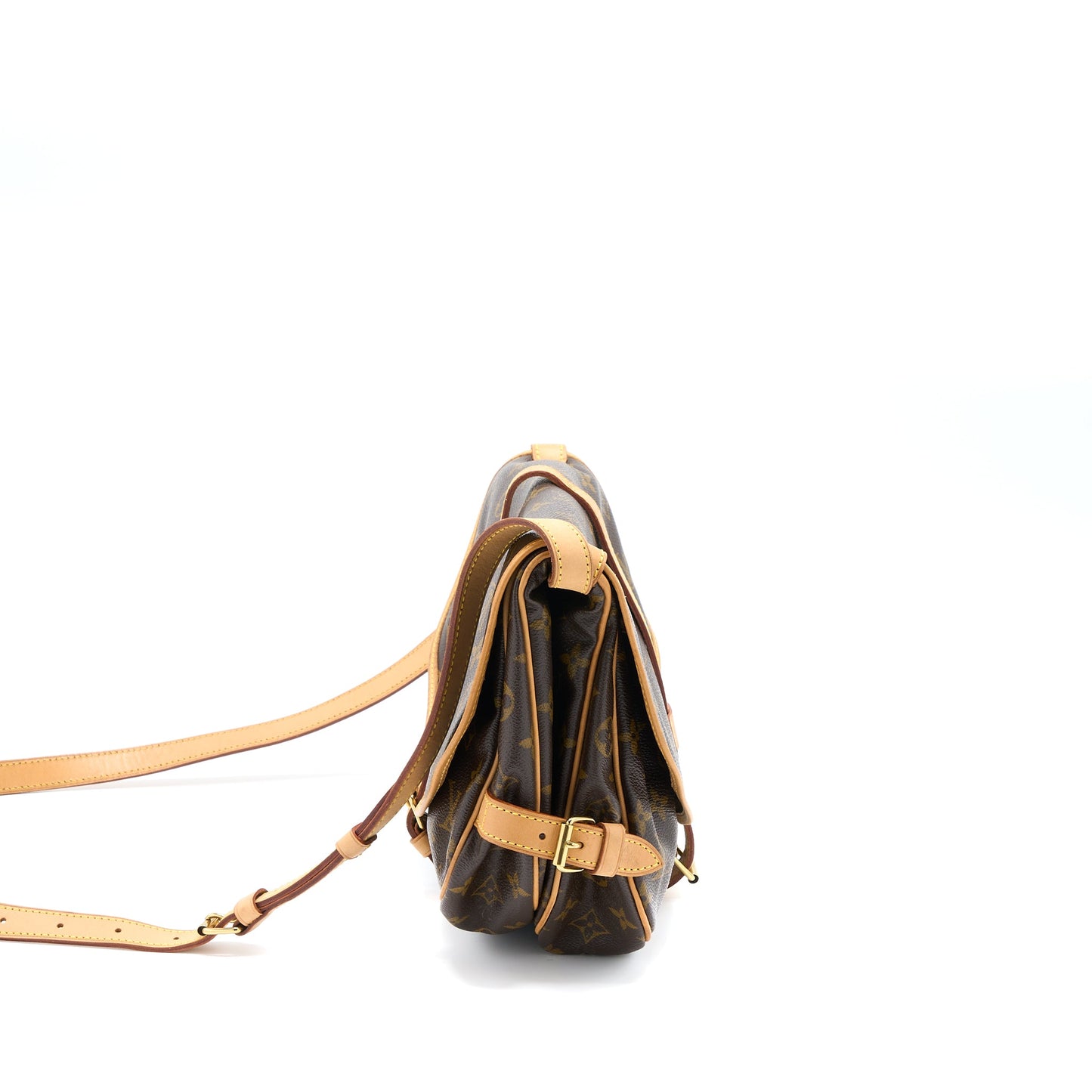 Louis Vuitton Double Side Crossbody Bag Monogram Canvas GHW